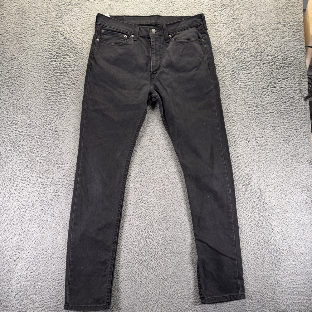 Levi's 510 Jeans Mens 34x34‎ Black Cotton Denim Straight Travel Workwear Stretch